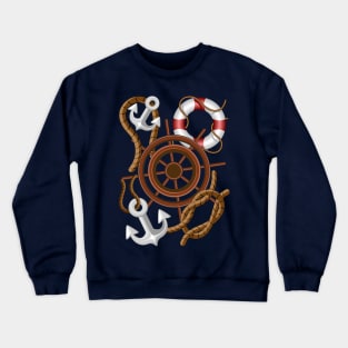 Nautical Marine Navy Sealovers Crewneck Sweatshirt